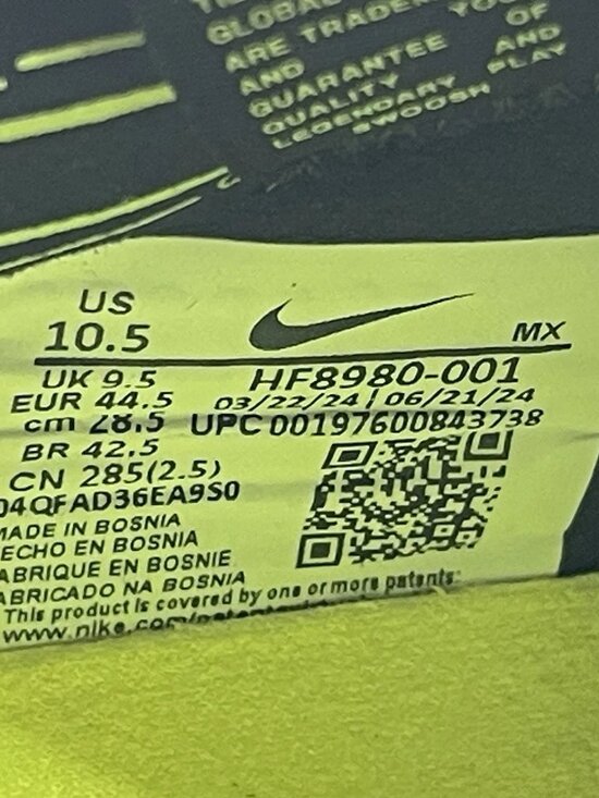 NIKE LEGEND 10 ELITE FG PRO SOCCER CLEATS METALLIC SILVER HF8980-001 Mad Voltage main image 11